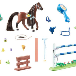 Playmobil 67 dalių „Horses of Waterfall“ Zoe ir žirgas Blaze ZA6713 - Image 4