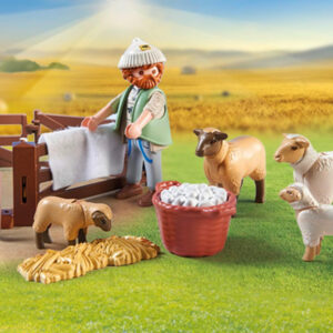 Playmobil 22 dalių kaimo ūkio piemuo + gyvūnai ZA6715 - Image 5