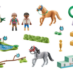 Playmobil 46 dalių „Horses of Waterfall“ jojimo varžybų rinkinys ZA6716 - Image 4