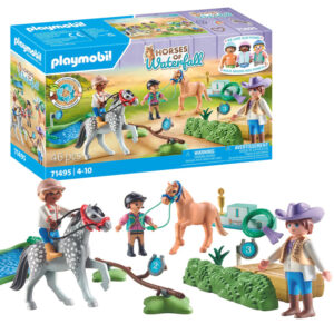 Playmobil 46 dalių „Horses of Waterfall“ jojimo varžybų rinkinys ZA6716
