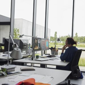 HP Poly „Poly Savi 8420 Office Stereo“ „Microsoft Teams“ sertifikuotos DECT 1880–1900 MHz ausinės - Image 3