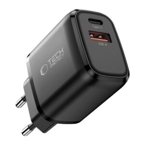 TECH-PROTECT NCA65W-GAN 2 PRIEVADŲ TINKLO ĮKROVIKLIS PD 65W / QC3.0 JUODAS - Image 2