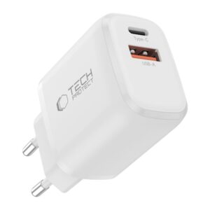 TECH-PROTECT NCA65W-GAN 2 PRIEVADŲ TINKLO ĮKROVIKLIS PD 65W / QC3.0 BALTAS - Image 2