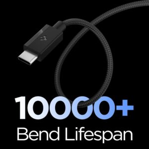SPIGEN EB6015CC ESSENTIAL TYPE-C KABELIS 60W 150CM JUODAS - Image 3