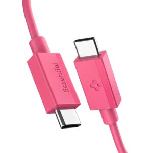 SPIGEN EB6010CC ESSENTIAL TYPE-C KABELIS 60W 100CM ROŽINIS - Image 2