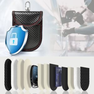 TECH-PROTECT KLR100 DĖKLAS KEYLESS RFID SIGNALO BLOKAVIMO DĖŽUTĖ CARBON JUODA/RAUDONA - Image 2