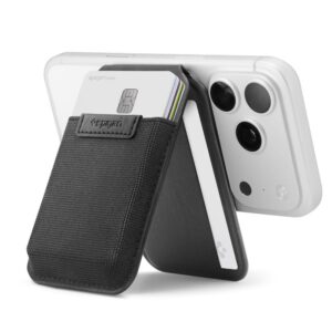 SPIGEN S314-4 SLIM FOLD TRIPOD WALLET MAGSAFE JUODAS - Image 2