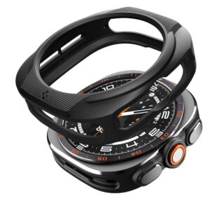 Spigen LIQUID AIR Samsung Galaxy WATCH ULTRA 2 2026 (47 MM) MATINIS JUODAS
