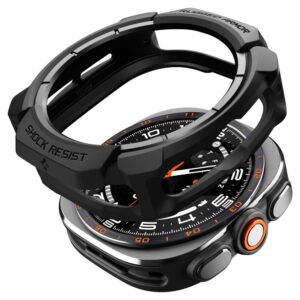 Spigen RUGGED ARMOR Samsung Galaxy WATCH ULTRA 2 2026 (47 MM) MATINĖ JUODA
