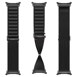 Spigen WBF1 DIRŽELIS Samsung Galaxy WATCH ULTRA 1 / 2 2024-2026 (47 MM) JUODAS - Image 3