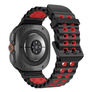 Tech-Protect ICONBAND PRO Samsung Galaxy WATCH ULTRA 1 / 2 2024-2026 (47 MM) JUODA/RAUDONA - Image 2