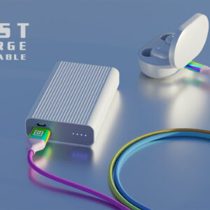 Laidas REAL-EL Premium USB A - Micro USB Rainbow 1m, vaivorykštės spalvos - Image 9