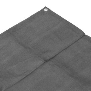 Balkono privatumo ekranas su tvirtinimo detalėmis 100x500 cm šešėlinis tinklelis + montavimo priedai pilkas MultiGarden - Image 3