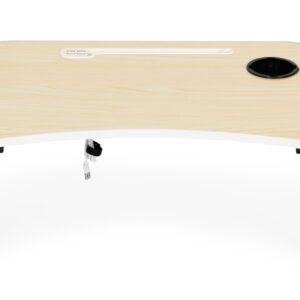 Sulankstomas nešiojamojo kompiuterio staliukas 60x40 cm su lempa ir ventiliatoriumi ModernHome - Image 3