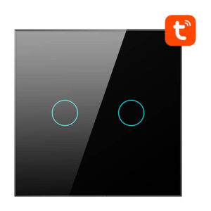Smart Light Switch WiFi Avatto TS02-EU-B2 2 way juodos spalvos - Image 2