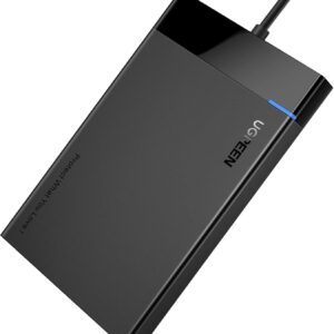 Išorinis korpusas 2.5" HDD, SSD diskams SATA 3.0 5Gbps su USB-A laidu 0.5m, juodas