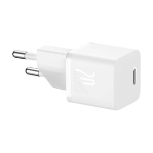 Mini wall charger Baseus GaN5 20W white - Image 3