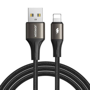 Cable USB to Lightning Joyroom SA25-AL3 / 3A / 1.2m juodos spalvos