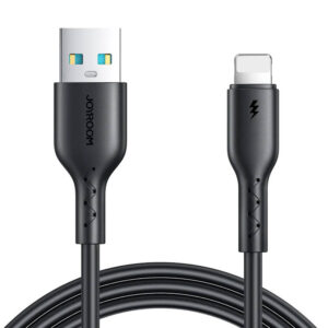 Cable Flash Charge USB to Lightning Joyroom SA26-AL3/ 3A / 1m juodos spalvos