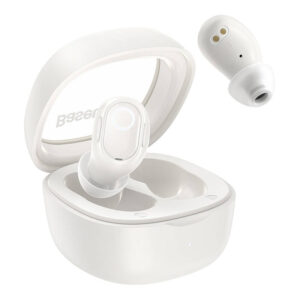 Belaidės ausinės Baseus Bowie WM02 TWS, Bluetooth 5.0 baltos spalvos OS - Image 4