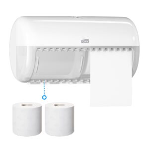 Laikiklis tualetiniam popieriui Tork T4 (557000), baltos spalvos, plastikinis - Image 2