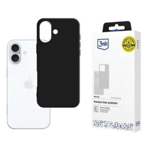 3MK Matt dėklas Apple iPhone 16 6.1" juodos spalvos