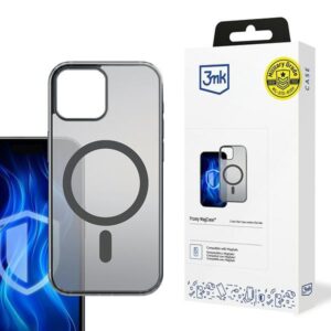 3MK Frosty MagDėklas Apple iPhone 15 juodos spalvos