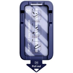 Apsauginis stiklas 3MK HardGlass Max su aplikatoriumi skirtas Apple iPhone 17 Pro Max juodos spalvos - Image 10