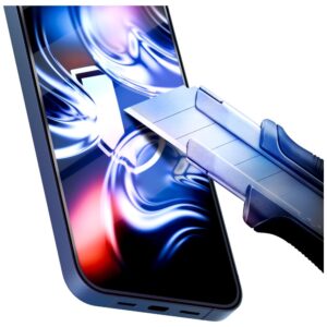 Apsauginis stiklas 3MK HardGlass Max su aplikatoriumi skirtas Apple iPhone 17 Pro Max juodos spalvos - Image 3