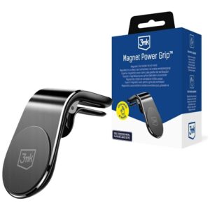 Magnetic car mount 3mk Magnet Power Grip juodos spalvos - Image 8