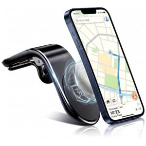 Magnetic car mount 3mk Magnet Power Grip juodos spalvos - Image 3