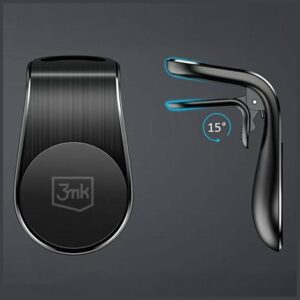 Magnetic car mount 3mk Magnet Power Grip juodos spalvos - Image 5