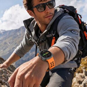 Tech-Protect ICONBAND PRO Samsung Galaxy WATCH ULTRA 1 / 2 2024-2026 (47 MM) ORANŽINIS/JUODAS - Image 3
