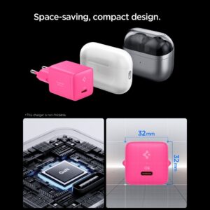 Spigen EE301EU-GAN ESSENTIAL 1 PRIEVADO TINKLO ĮKROVIKLIS 30W ROŽINIS - Image 4