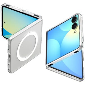 SPIGEN AIRSKIN MAGSAFE GALAXY Z FLIP 8 SKAIDRUS/BALTAS