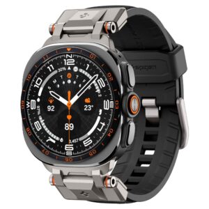SPIGEN DURAPRO ARMOR DIRŽELIS SAMSUNG GALAXY WATCH ULTRA 1 / 2 2024-2026 (47 MM) JUODAS - Image 4