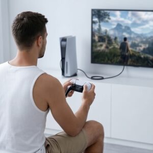 TECH-PROTECT ULTRABOOST KABELIS USB-C Į HDMI 2.1 8K 60HZ 200CM GELEŽIES PILKOS SPALVOS - Image 4