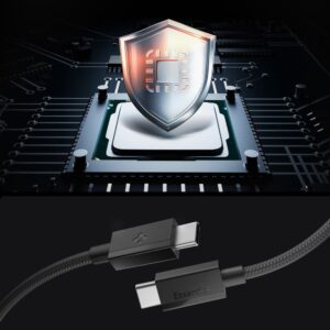 SPIGEN EB6015CC ESSENTIAL TYPE-C KABELIS 60W 150CM JUODAS - Image 4