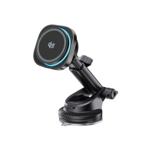 TECH-PROTECT V20 ARCTICBOOST MAGNETINIS MAGSAFE AUTOMOBILINIS LAIKIKLIS ANT PRIETAISŲ SKYDELIO IR ORO IŠPUČIŲ SU BELAIDŽIU ĮKROVIKLIU 25W QI2.2 JUODAS - Image 3