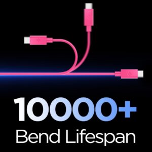 SPIGEN EB6010CC ESSENTIAL TYPE-C KABELIS 60W 100CM ROŽINIS - Image 3