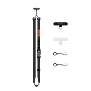 TECH-PROTECT C9S ROPE CROSSBODY JUODA/ORANŽINĖ - Image 3