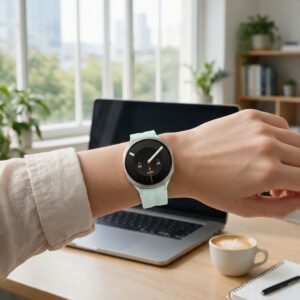 TECH-PROTECT SILICONE EVO SAMSUNG GALAXY WATCH 8 / 9 / CLASSIC (40 / 44 / 46 MM) MINT CREAM - Image 3