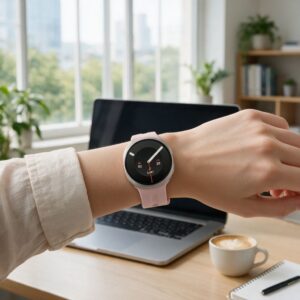 TECH-PROTECT SILICONE EVO SAMSUNG GALAXY WATCH 8 / 9 / CLASSIC (40 / 44 / 46 MM) ŠVIESIAI ROŽINĖ - Image 3