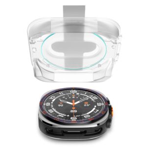 GRŪDINTAS STIKLAS Spigen GLAS.TR EZ-FIT AC 2-PACK Samsung Galaxy WATCH ULTRA 2 2026 (47 MM) SKAIDRUS - Image 4