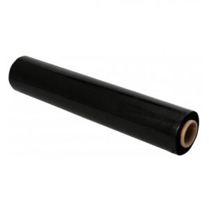 Pakavimo plėvelė Stretch, 450 mm x 270 m, 17 mikronų, juodos spalvos