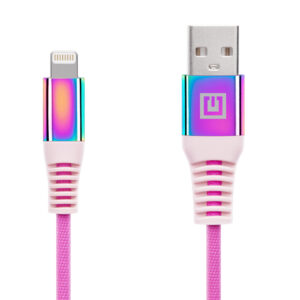 Laidas REAL-EL MFI USB A - Lightning Rainbow 1m, vaivorykštės spalvos - Image 5