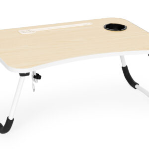 Sulankstomas nešiojamojo kompiuterio staliukas 60x40 cm su lempa ir ventiliatoriumi ModernHome - Image 4