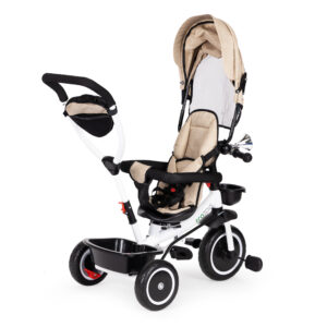 Triratis su 360' besisukančia sėdyne ECOTOYS smėlio spalvos - Image 4