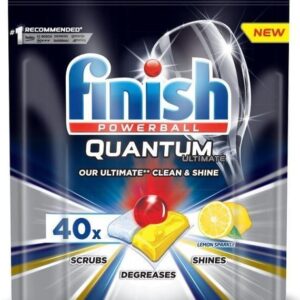 Indaplovių kapsulės Finish Quantum Ultimate Lemon, 40 vnt.