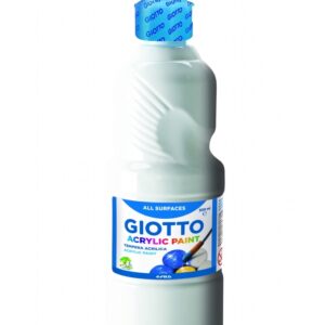 Akriliniai dažai Fila Giotto, 500ml, baltos spalvos